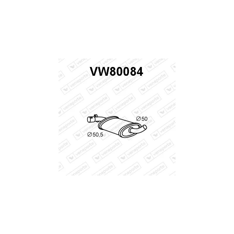 Silencieux central VENEPORTE VW80084