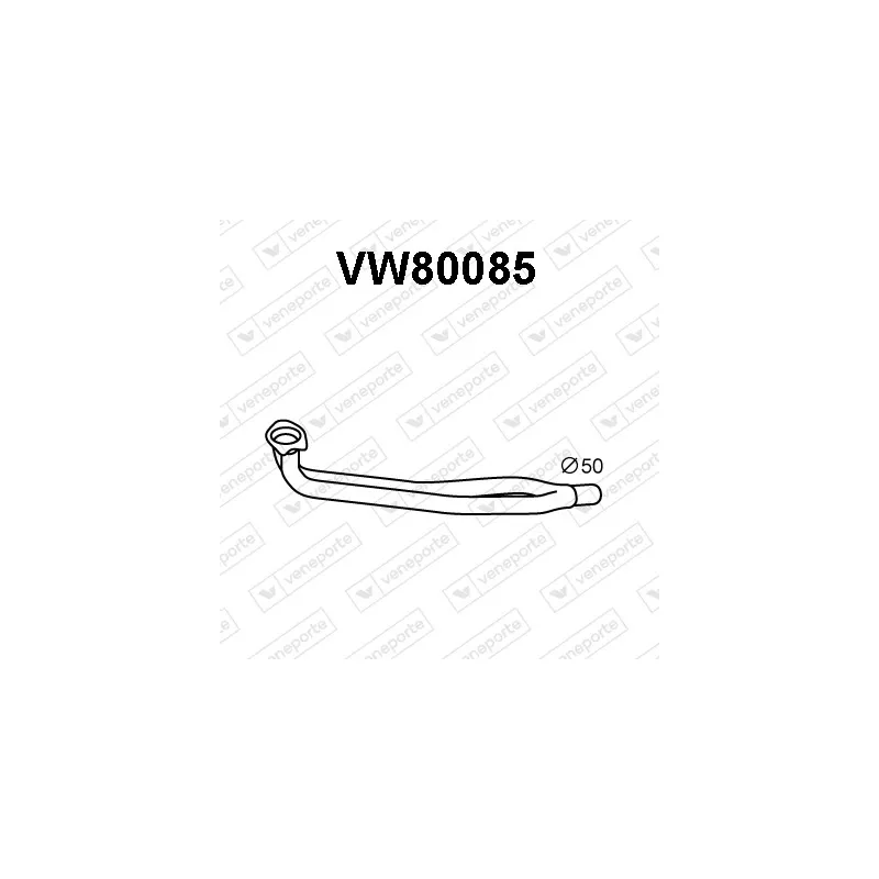 Tuyau d'échappement VENEPORTE VW80085
