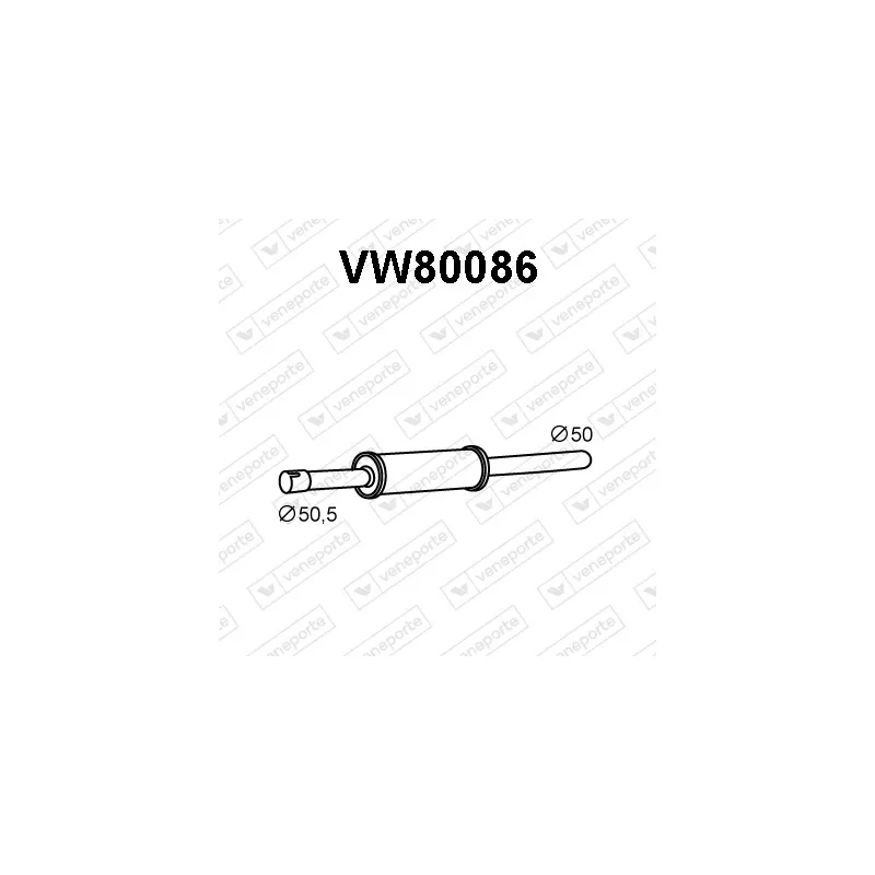 Silencieux avant VENEPORTE VW80086