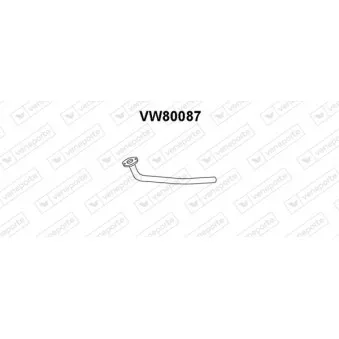 Tuyau d'échappement VENEPORTE VW80087