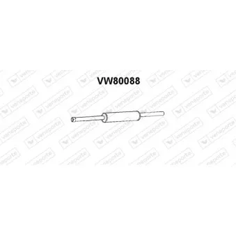 Silencieux avant VENEPORTE VW80088