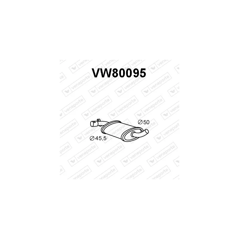 Silencieux central VENEPORTE VW80095