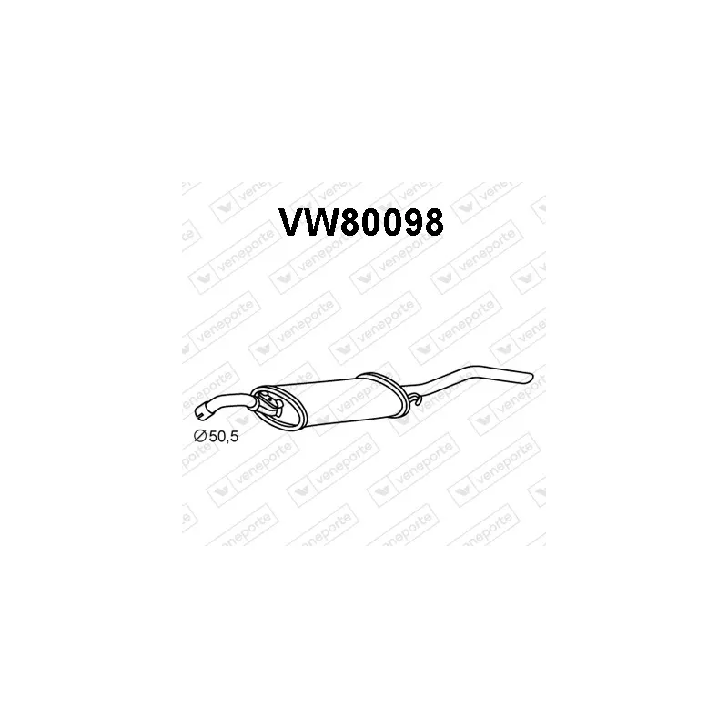 Silencieux arrière VENEPORTE VW80098