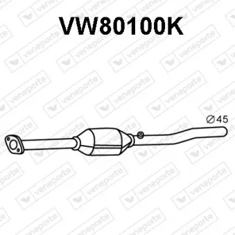 Catalyseur VENEPORTE VW80100K
