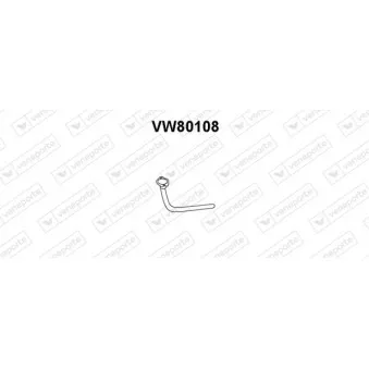 Tuyau d'échappement VENEPORTE VW80108