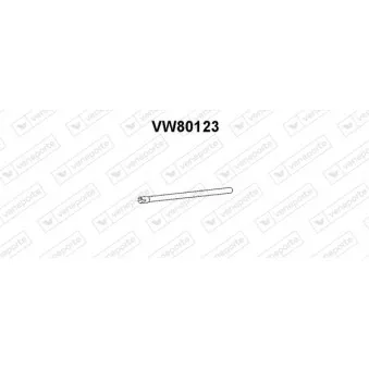 Tuyau d'échappement VENEPORTE VW80123