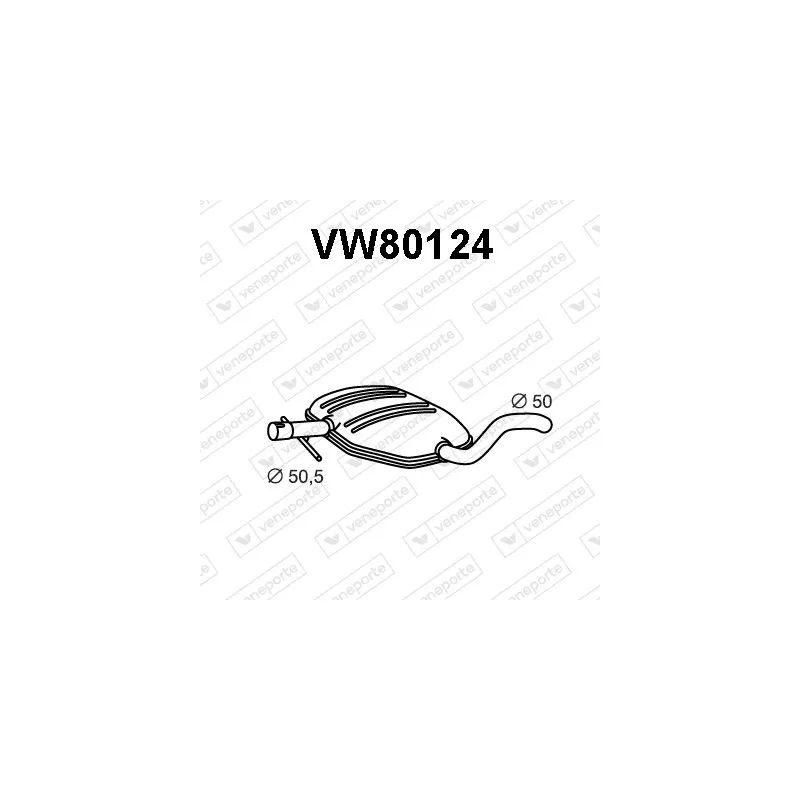 Silencieux central VENEPORTE VW80124