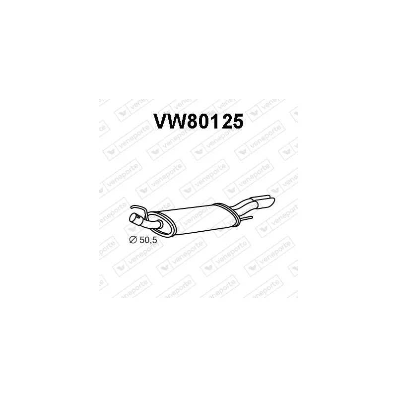 Silencieux arrière VENEPORTE VW80125