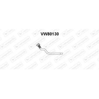 Tuyau d'échappement VENEPORTE VW80130