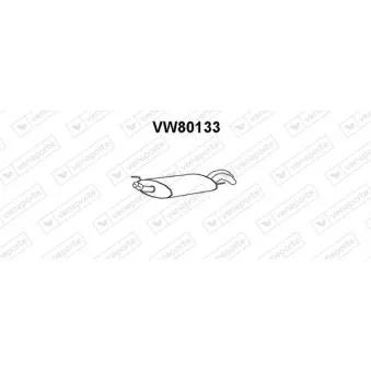 Silencieux arrière VENEPORTE VW80133