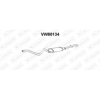 Silencieux arrière VENEPORTE VW80134