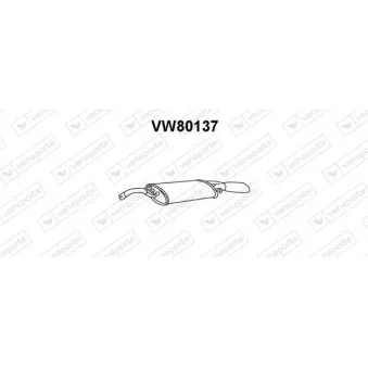Silencieux arrière VENEPORTE VW80137