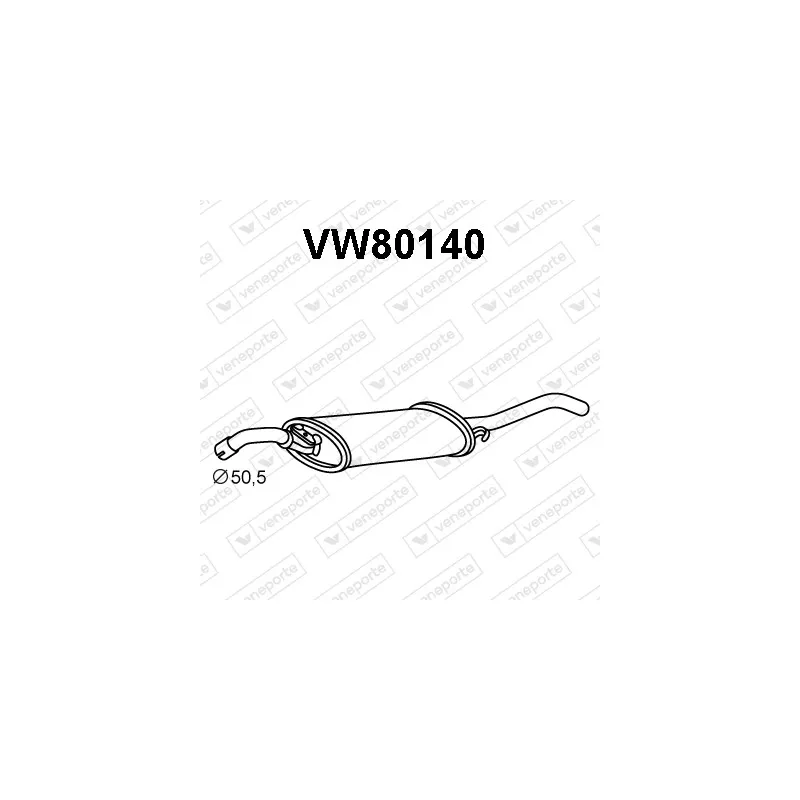 Silencieux arrière VENEPORTE VW80140