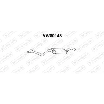 Silencieux arrière VENEPORTE VW80146