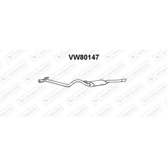 Silencieux arrière VENEPORTE VW80147