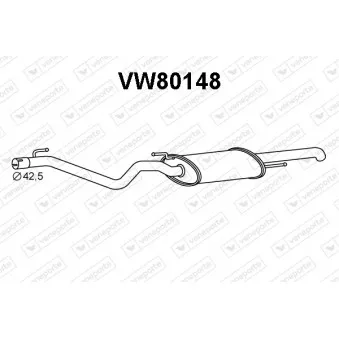 Silencieux arrière VENEPORTE VW80148