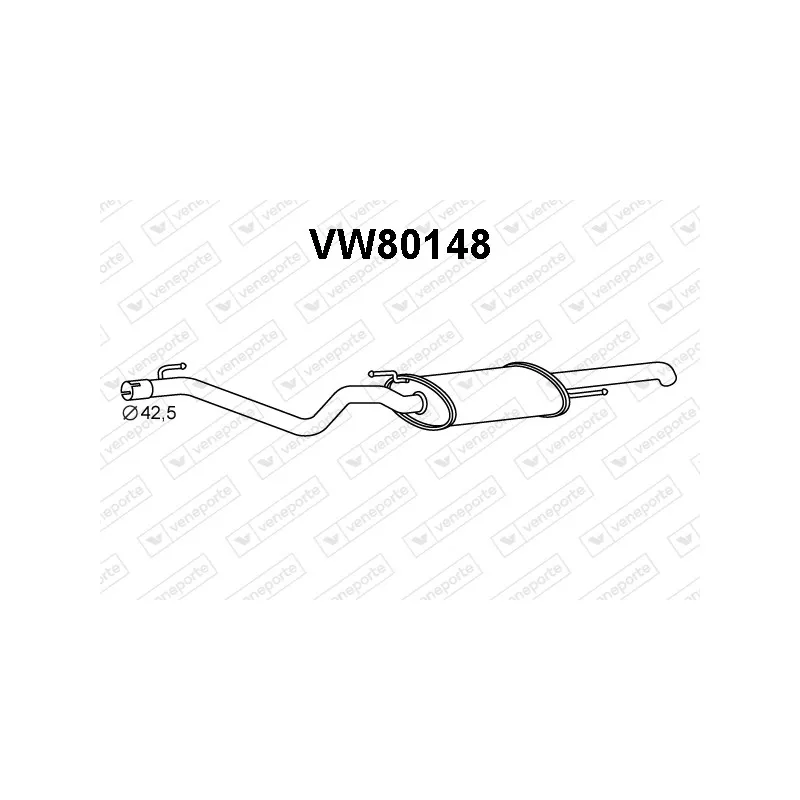 Silencieux arrière VENEPORTE VW80148