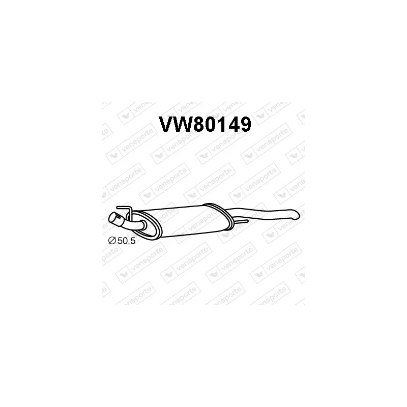 Silencieux arrière VENEPORTE VW80149