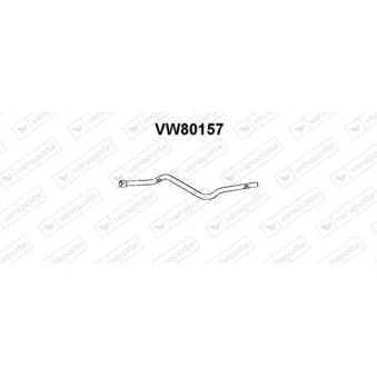 Tuyau d'échappement VENEPORTE VW80157