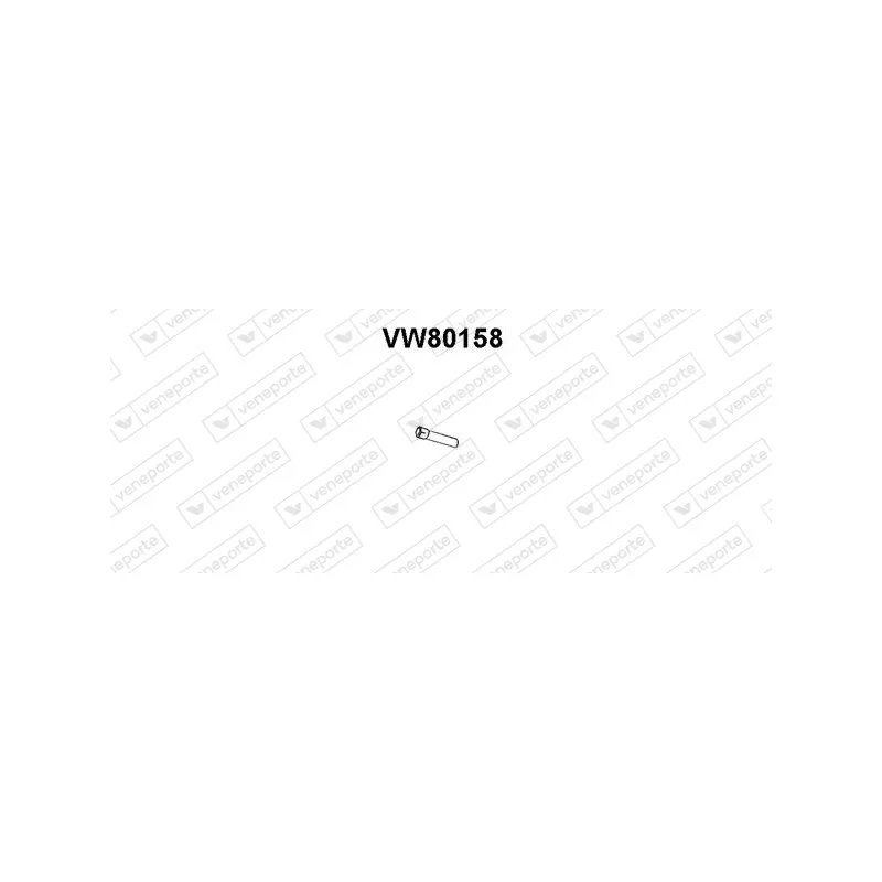 Tuyau d'échappement VENEPORTE VW80158