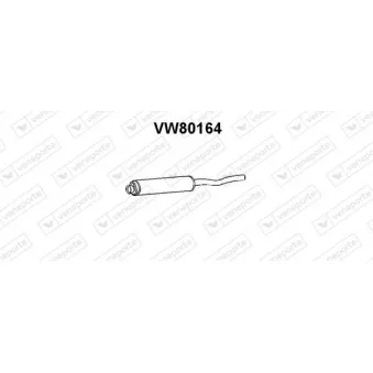 Silencieux avant VENEPORTE VW80164
