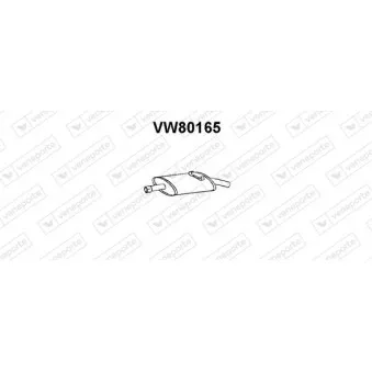 Silencieux arrière VENEPORTE VW80165