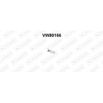 Tuyau d'échappement VENEPORTE VW80166