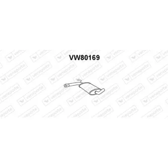 Silencieux central VENEPORTE VW80169
