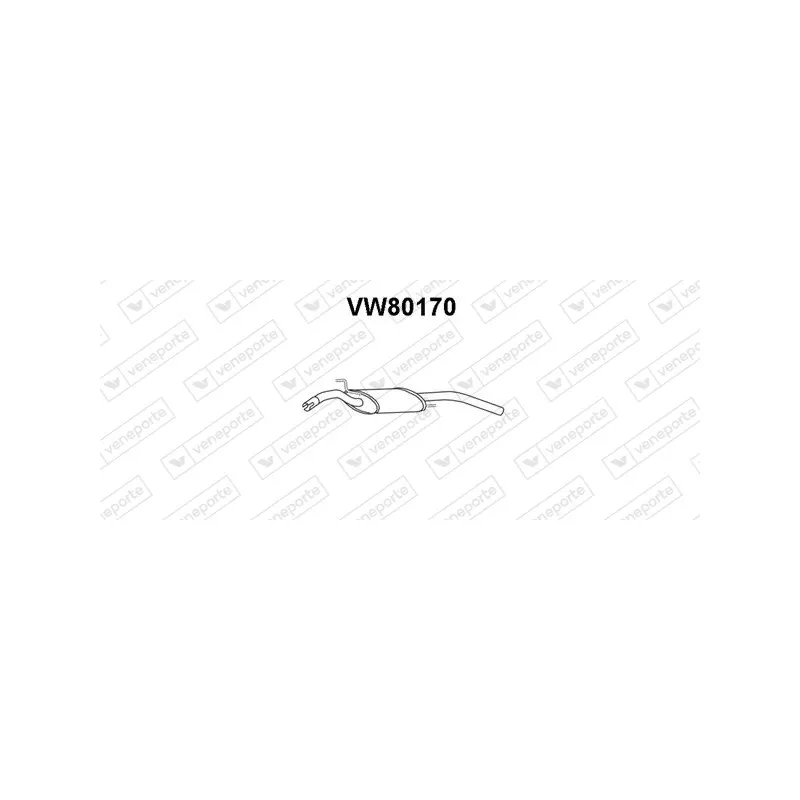 Silencieux arrière VENEPORTE VW80170