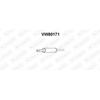Silencieux avant VENEPORTE VW80171