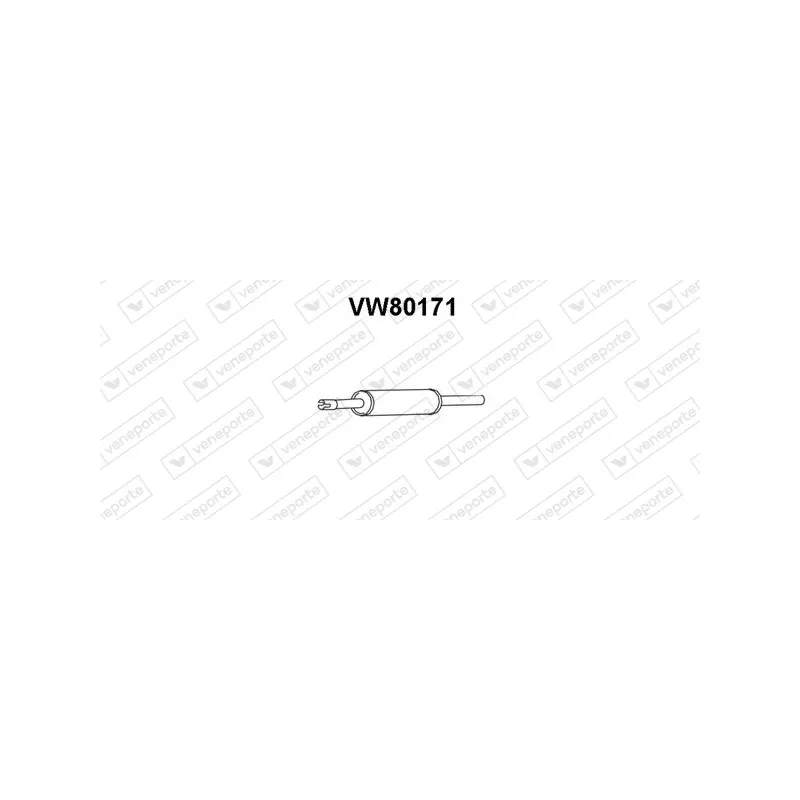 Silencieux avant VENEPORTE VW80171