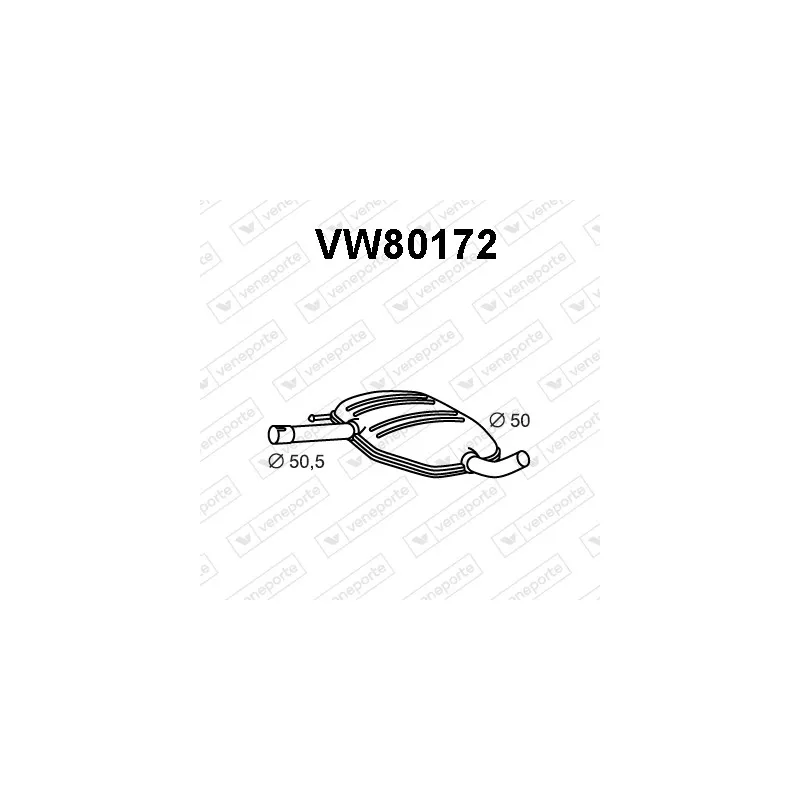 Silencieux central VENEPORTE VW80172