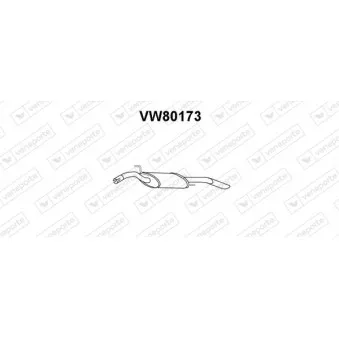 Silencieux arrière VENEPORTE VW80173