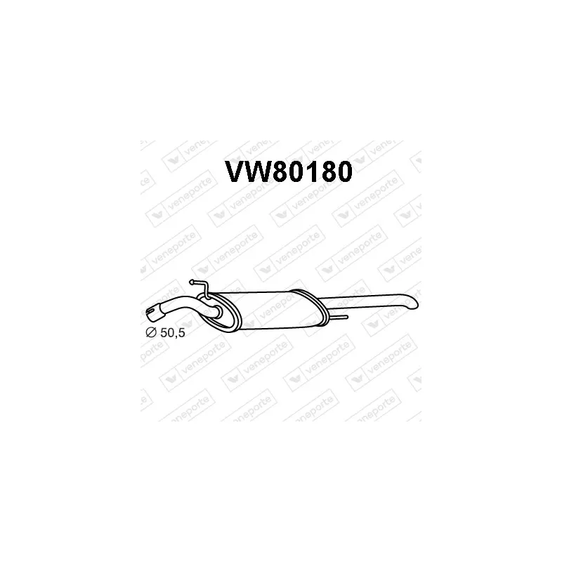 Silencieux arrière VENEPORTE VW80180