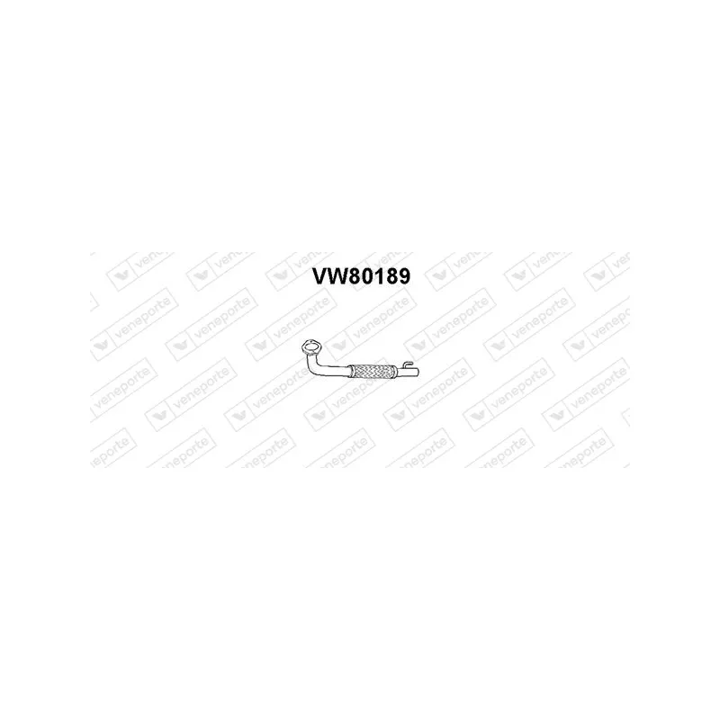 Tuyau d'échappement VENEPORTE VW80189