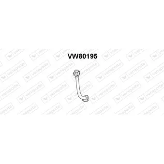 Tuyau d'échappement VENEPORTE VW80195
