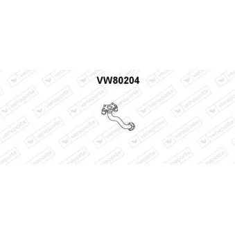 Tuyau d'échappement VENEPORTE VW80204