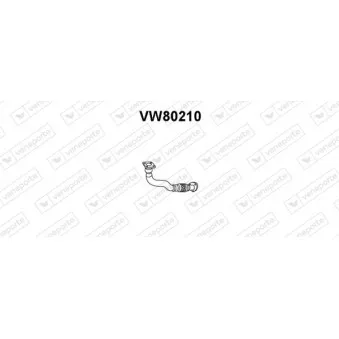 Tuyau d'échappement VENEPORTE VW80210