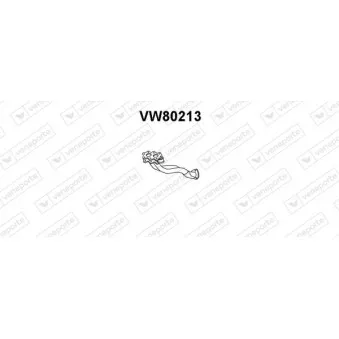 Tuyau d'échappement VENEPORTE VW80213