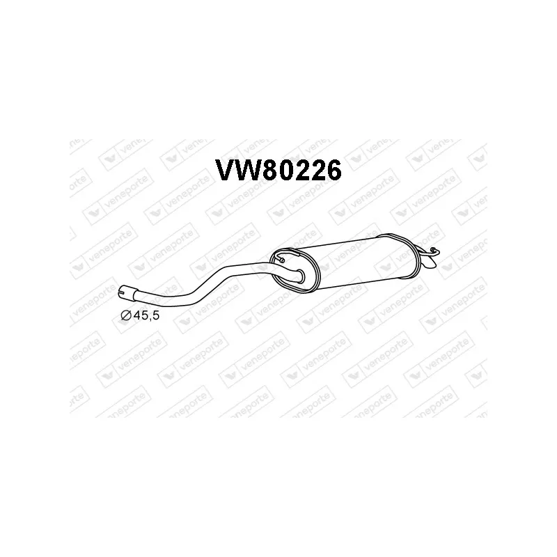 Silencieux arrière VENEPORTE VW80226