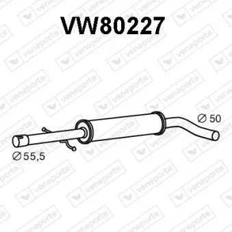 Silencieux central VENEPORTE VW80227