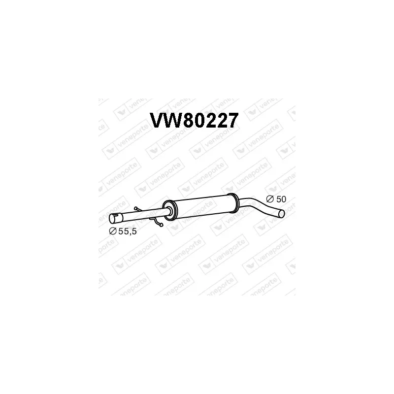 Silencieux central VENEPORTE VW80227