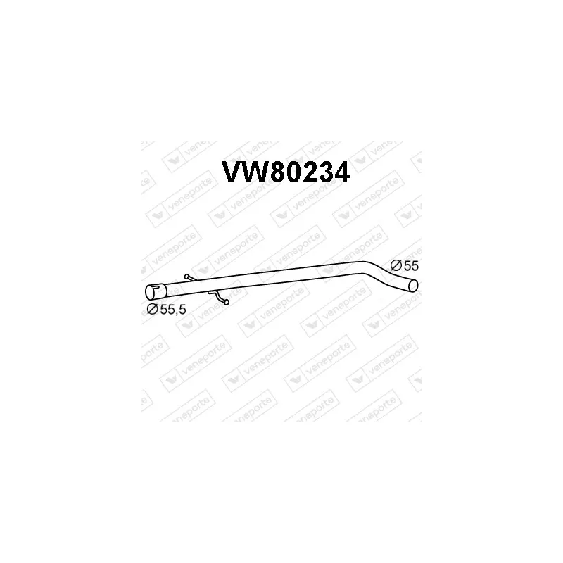 Tuyau d'échappement VENEPORTE VW80234
