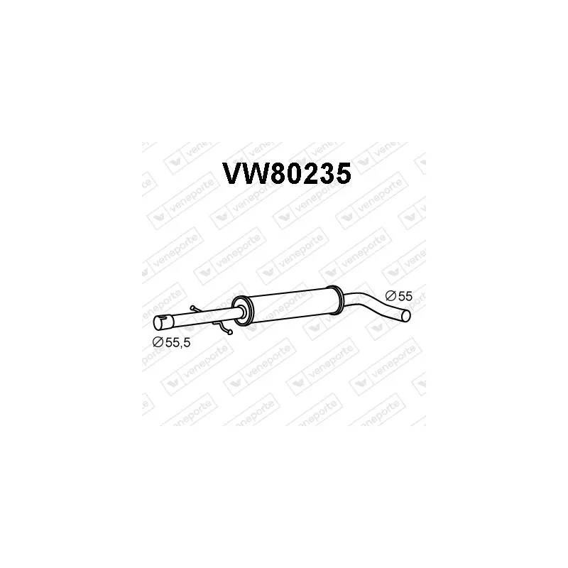 Silencieux central VENEPORTE VW80235