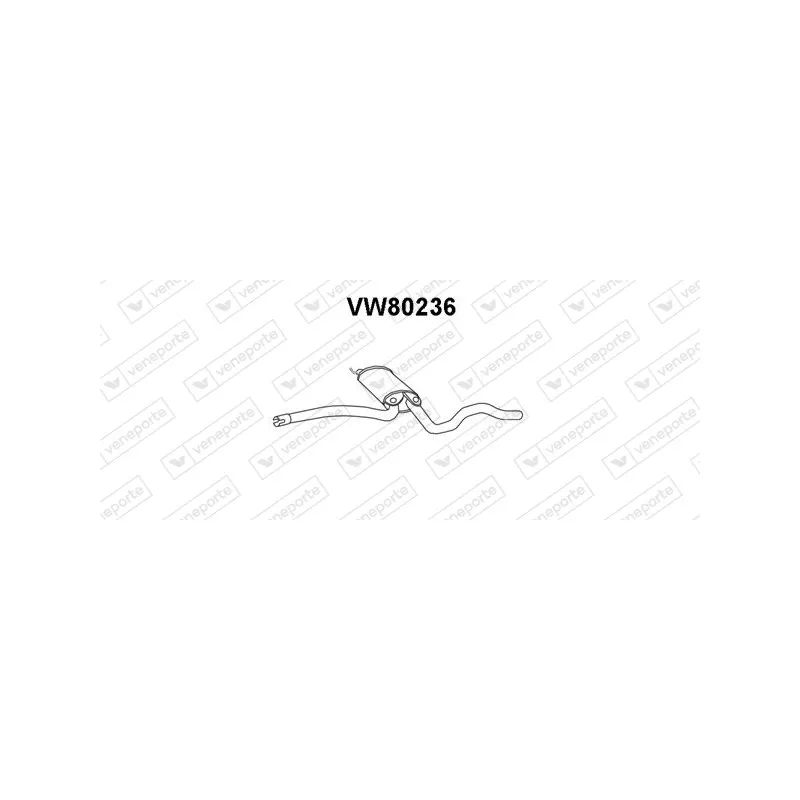 Silencieux central VENEPORTE VW80236