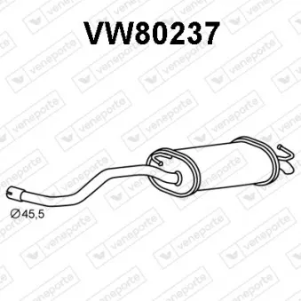 Silencieux arrière VENEPORTE VW80237