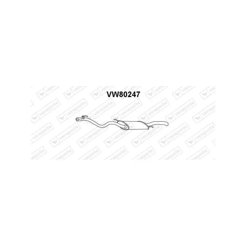 Silencieux arrière VENEPORTE VW80247