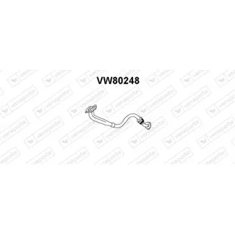 Tuyau d'échappement VENEPORTE VW80248