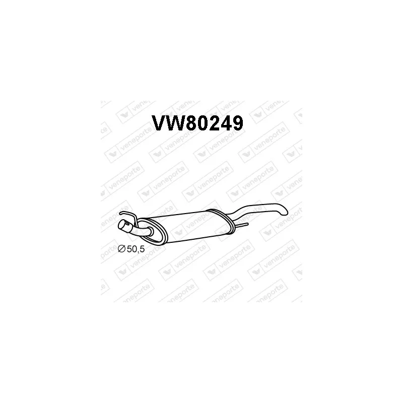 Silencieux arrière VENEPORTE VW80249
