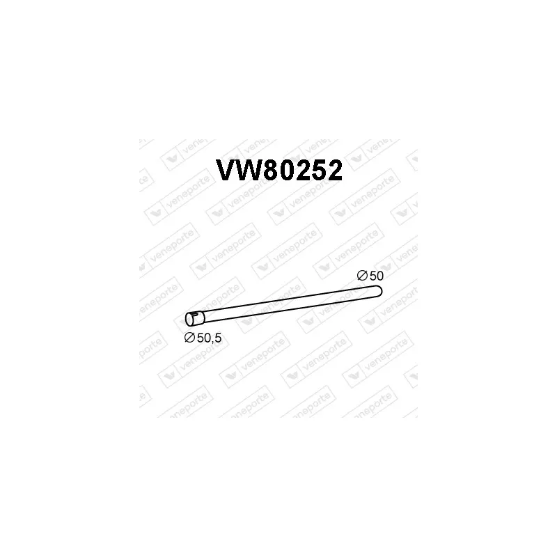 Tuyau d'échappement VENEPORTE VW80252